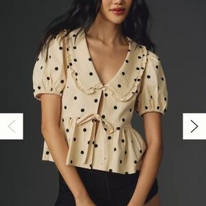 Anthropologie Porridge Short-sleeve Gwen Top XS